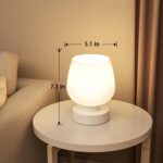 Seealle Touch Bedside Table Lamp Set of 2 - Small Bedside Lamp for Bedroom Livin... - Image 6