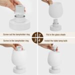 Seealle Touch Bedside Table Lamp Set of 2 - Small Bedside Lamp for Bedroom Livin... - Image 8