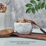 MarcZero Large Salt Box Spice Seasonings Keeper Pepper Container,Marble Base wit... - Image 5