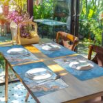 Marble Placemats Set of 6 Blue Marbles Plastic Table Mats Marble Theme Place Mat... - Image 6
