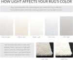 SAFAVIEH Milan Shag Collection Area Rug - 5'1" Round, Ivory, Solid Design, Non-S... - Image 7