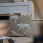 Croker Horse 20x20'' Inches Throw Pillow Cushion Cover - Leopard Pattern Chenill... - Image 10