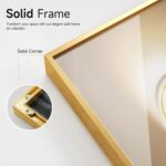 Framed Modern Luxury Gold Wall Art for Living Room, Set of 3 Piece Contemporary ... - Image 5