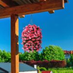 INQCMY Artificial Hanging Flowers Basket for Outdoors Spring Summer Decoration,F... - Image 3