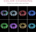 UltraPro LED Rope Lights, 25ft Premium Smoke Black Rope, Color Changing Light, R... - Image 6