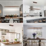YISDESIGN 51" Wood Linear Pendant Light Wood Dining Room Light Fixture Modern Po... - Image 3