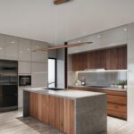 YISDESIGN 51" Wood Linear Pendant Light Wood Dining Room Light Fixture Modern Po... - Image 5