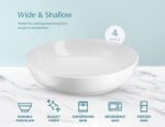 KooK Pasta Bowl, Salad Bowls, Bowls, Serving Bowls, Soup, Ceramic, Large Capacit... - Image 5