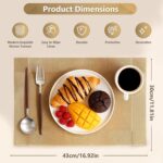 Placemats, Placemats Set of 6, Table Place Mats for Kitchen Dining, Heat-Resista... - Image 3