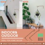 Jardim 2 Pack 10 Inch Premium Decorative Metal Iron Wall Hangers for Home Decor,... - Image 6