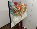 Tiancheng Art,24x48 Inch Modern Abstract Tree Art Hand-Painted Oil Paintings Acr... - Image 3