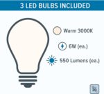 DESIGNERS FOUNTAIN Stellant II Ceiling Fan with Lights, 52 inch LED 3000K Indoor... - Image 3