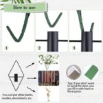 GREENTIME 2 Pack Hanging Plants Faux Eucalyptus with Black Diamond Metal Hanging... - Image 4