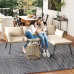 DWVO Patio Furniture Set 3 Piece Outdoor Wicker Conversation Set with Detachable... - Image 5