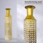 Leewadee Gold Tall Floor Vase, Set of 3 Decorative 26/21/16″ Large Vases from Me... - Image 7