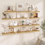 Fun Memories Floating Shelves for Wall, 20Inch Floating Shelves Set of 2, Hangin... - Image 4