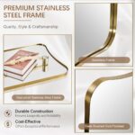 ANDY STAR 24x40 Inch Mirror, Brushed Gold Bathroom Mirror for Over Sink, Large D... - Image 5