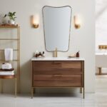 ANDY STAR 24x40 Inch Mirror, Brushed Gold Bathroom Mirror for Over Sink, Large D... - Image 7