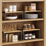 Goozii Kitchen Cabinet Organizer Shelf Set of 4, Stackable Pantry Cupboard Count... - Image 5