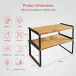 Goozii Kitchen Cabinet Organizer Shelf Set of 4, Stackable Pantry Cupboard Count... - Image 7