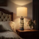BOBOMOMO 27.25” Antique Gold Table Lamps Set of 2 – Farmhouse Bedside Lamps with... - Image 3