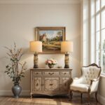 BOBOMOMO 27.25” Antique Gold Table Lamps Set of 2 – Farmhouse Bedside Lamps with... - Image 6