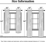 FRAMICS Velvet Curtains 84 inch Long, White Foil Print Curtains for Living Room,... - Image 8