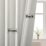 FRAMICS Velvet Curtains 84 inch Long, White Foil Print Curtains for Living Room,... - Image 9
