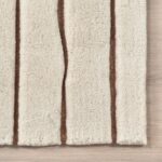 Rugs USA Nazco Cream, 2'6" x 8', Handmade, Abstract, New Zealand Wool, Soft and ... - Image 4