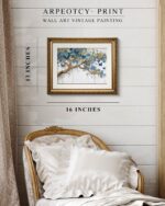 ARPEOTCY Vintage Gold Framed Wall Art Decor, 13x16 Inch Blue and Gold Butterfly ... - Image 6