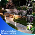 Pathway Lights Outdoor,12V Low Voltage Landscape Lighting, 6 Pack 570 Lumen Brig... - Image 4