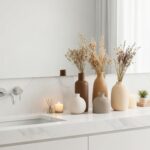 Modern Ceramic Vase Set of 5, Vases Home Decor Rustic Farmhouse Decorative Vase ... - Image 7