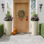 23.6" Tall Outdoor Planters Set of 2, Large Planters for Outdoor Plants for Porc... - Image 8