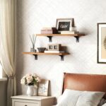 HOOBRO Floating Shelves for Wall, 15.4" Wall Mounted Shelves Set of 2, Hanging S... - Image 5