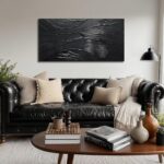 CGXART Abstract Painting Wall Art For Living Room Black Painting Wall Decor For ... - Image 4