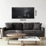 CGXART Abstract Painting Wall Art For Living Room Black Painting Wall Decor For ... - Image 6