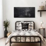 CGXART Abstract Painting Wall Art For Living Room Black Painting Wall Decor For ... - Image 9