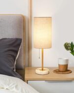 JUNNAI Table Lamps Set of 2, Gold Bedside Lamps, 3 Way Dimmable Nightstand Lamps... - Image 4