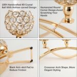 VINCIGANT Set of 3 Gold Candle Holders Wedding Table Centerpieces,Tealight Candl... - Image 5