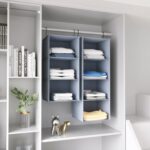 Hanging Closet Organizer and Storage 3-Shelf, Easy Mount Foldable Hanging Closet... - Image 5