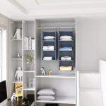 Hanging Closet Organizer and Storage 3-Shelf, Easy Mount Foldable Hanging Closet... - Image 7