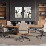 Framed Abstract Black Gold Wall Art Set of 2, Modern Black White Gold Canvas Pri... - Image 8