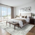 8x10 Area Rugs for Living Room - Washable Rug Modern Abstract Soft Large Neutral... - Image 4