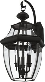Livex Lighting 2351-07 Monterey 3 Light Outdoor Bronze Finish Solid Brass Wall L... - Image 3