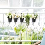 Dahey 5 Pcs Hanging Flower Pots 4 Inches Metal Iron Bucket Outdoor Planter for R... - Image 5