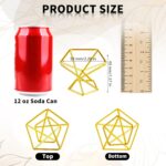 Funrous 12 Pcs Air Plant Holders Geometric Gold Airplants Rack Metal Geometric D... - Image 3