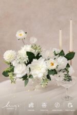 Ling's moment Fake Flowers Box, Faux Artificial Greenery Stems Foam Roses Silk D... - Image 3