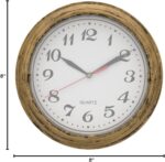 SAC SMARTEN ARTS Decor Silent Wall Clock Non-Ticking Decor Wall Clock 8 Inches V... - Image 7