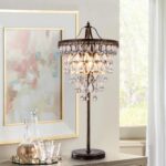 TOCHIC 3 Lights Crystal Table Lamp for Living Room, Bedside Table Lamp for Bedro... - Image 4