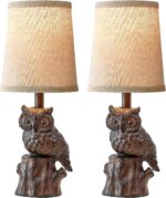 G-SAFAVA 14.25" Small Table Lamp for Living Room Farmhouse Bedside Resin Single ... - Image 9